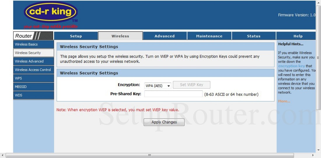 Cd R King Wr Net 018 Cc Screenshot Wirelesssecurity