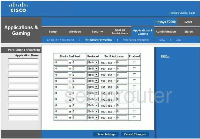 port forwarding nat screenshot