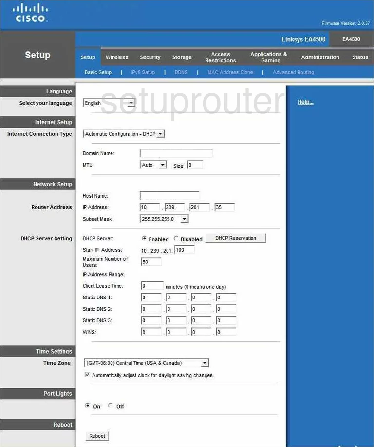 router setup