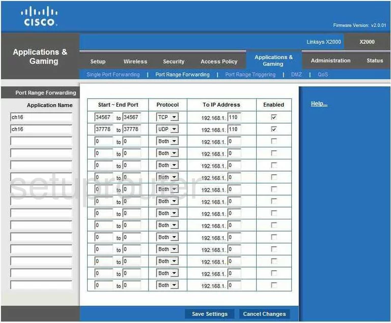 port forwarding nat screenshot