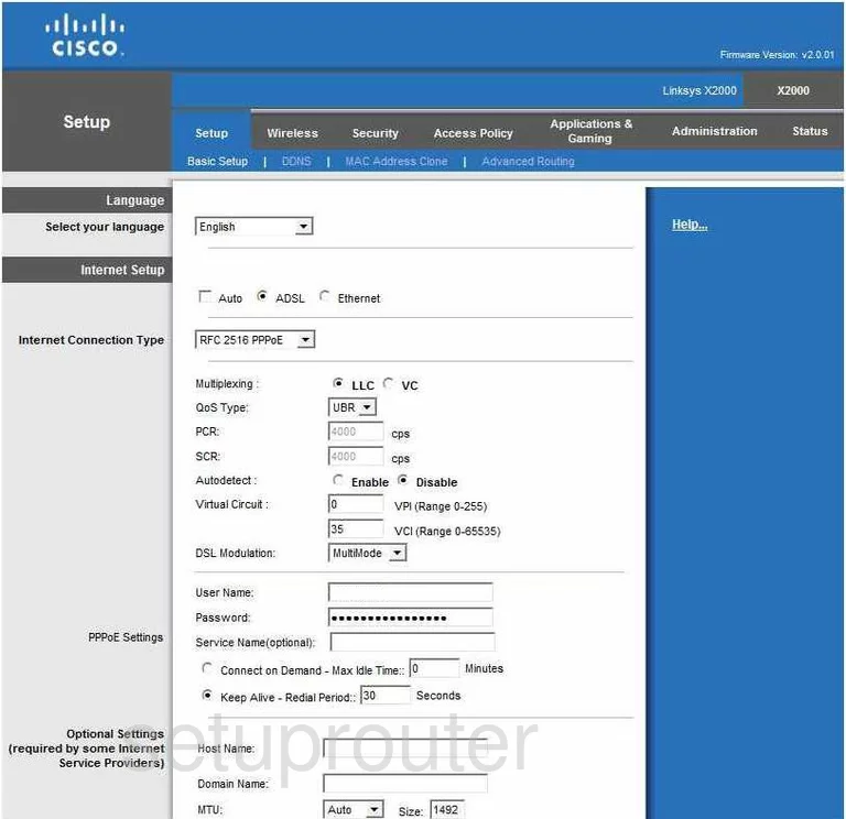 router setup