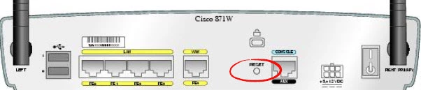 router reset factory settings