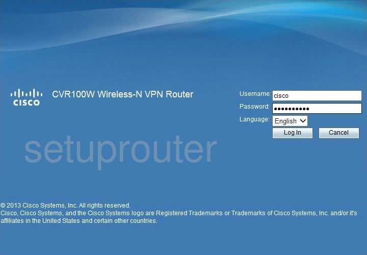 router login screen