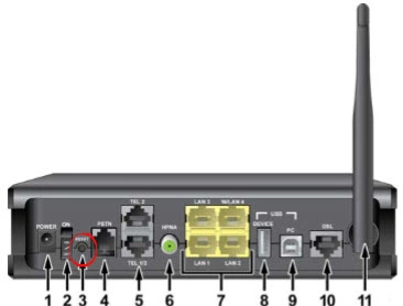 router reset factory settings