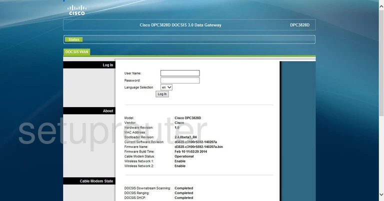 router login screen