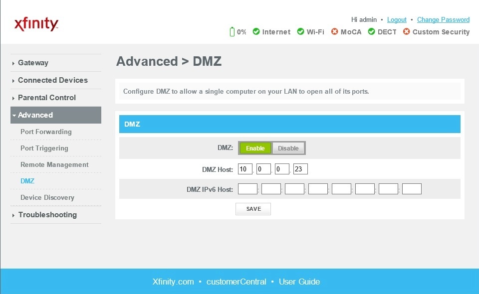 Настройка dmz на роутере cisco