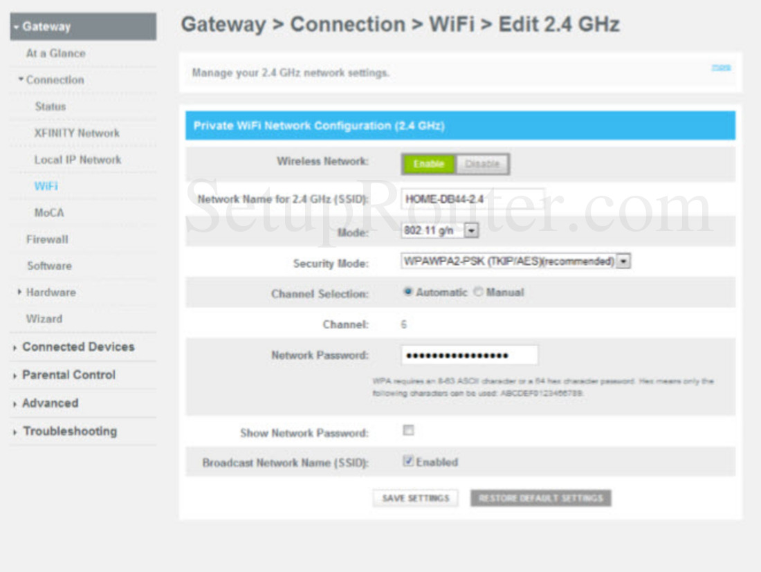 Cisco Dpc3941b Screenshot Ciscodpc3941bwireless2