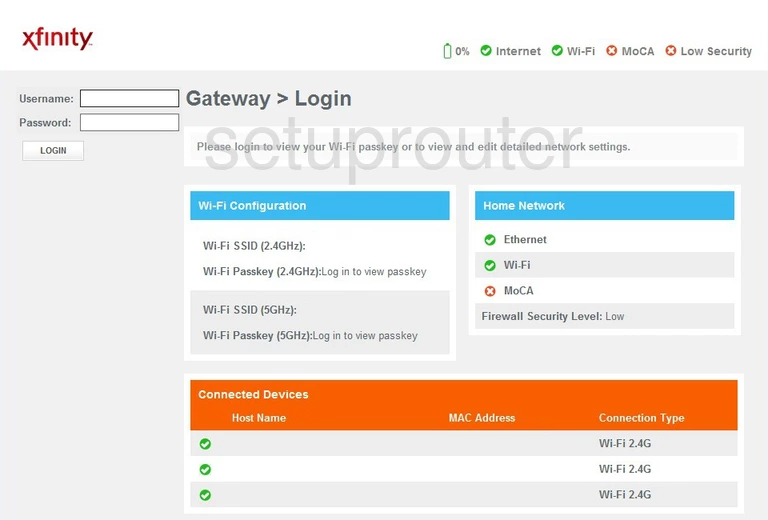 router login screen