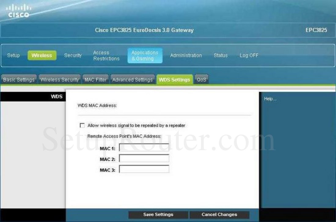 Настройка роутера cisco epc3825