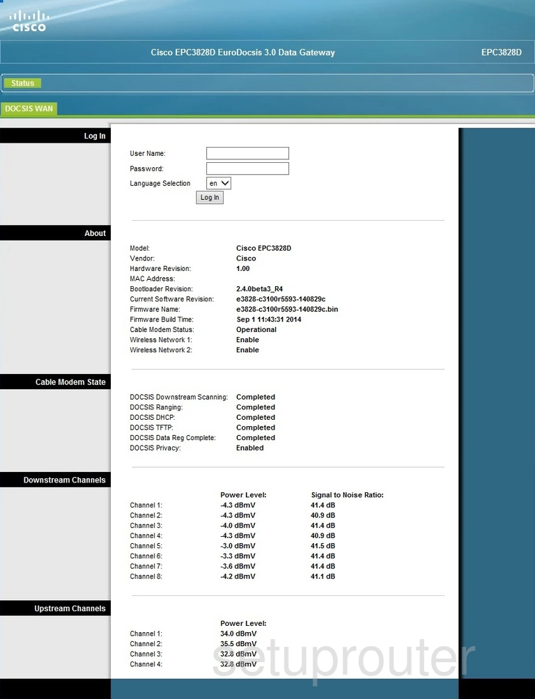 router login screen