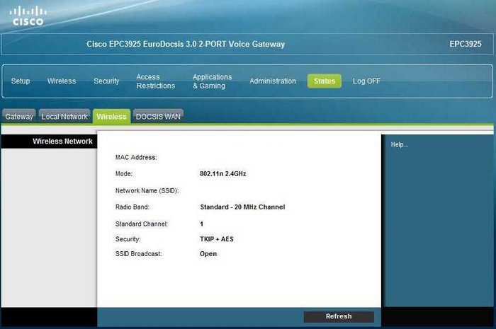 Настройка роутера cisco epc3925