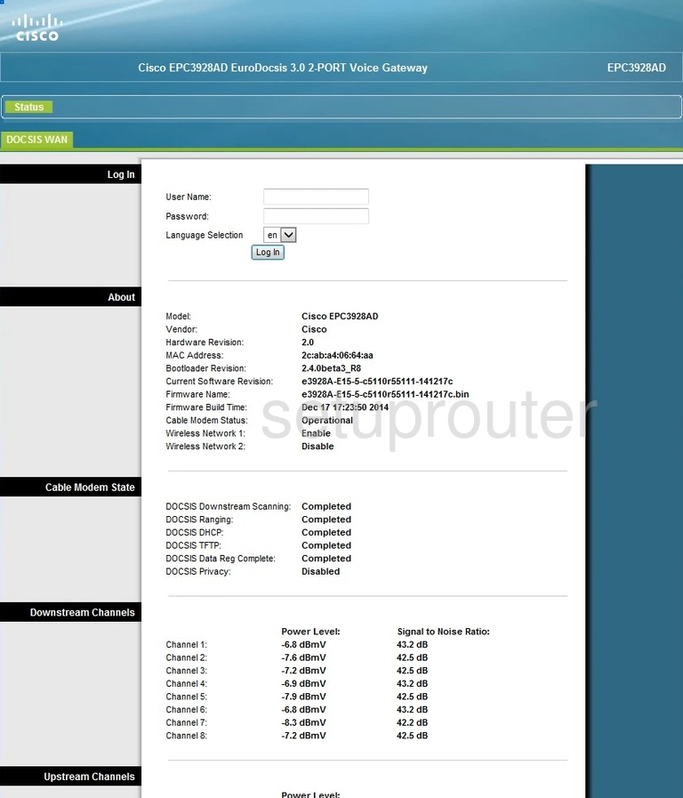 router login screen