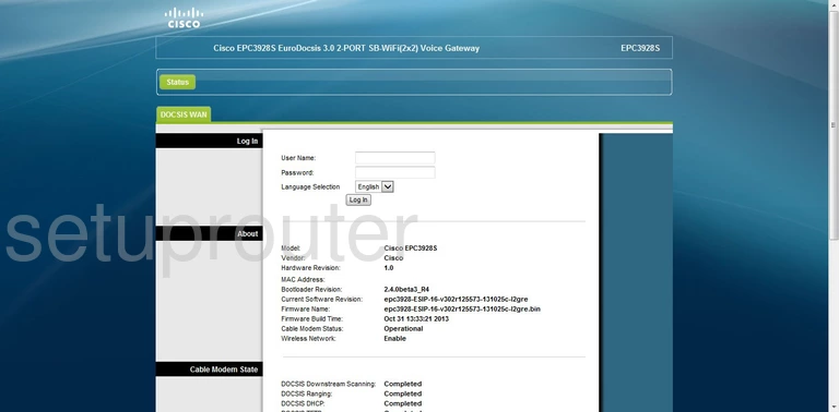 router login screen