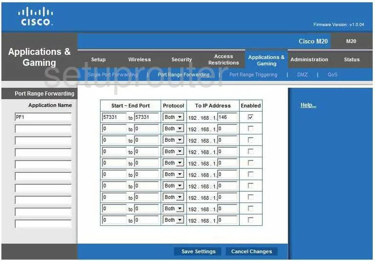 port forwarding nat screenshot