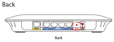 router reset factory settings