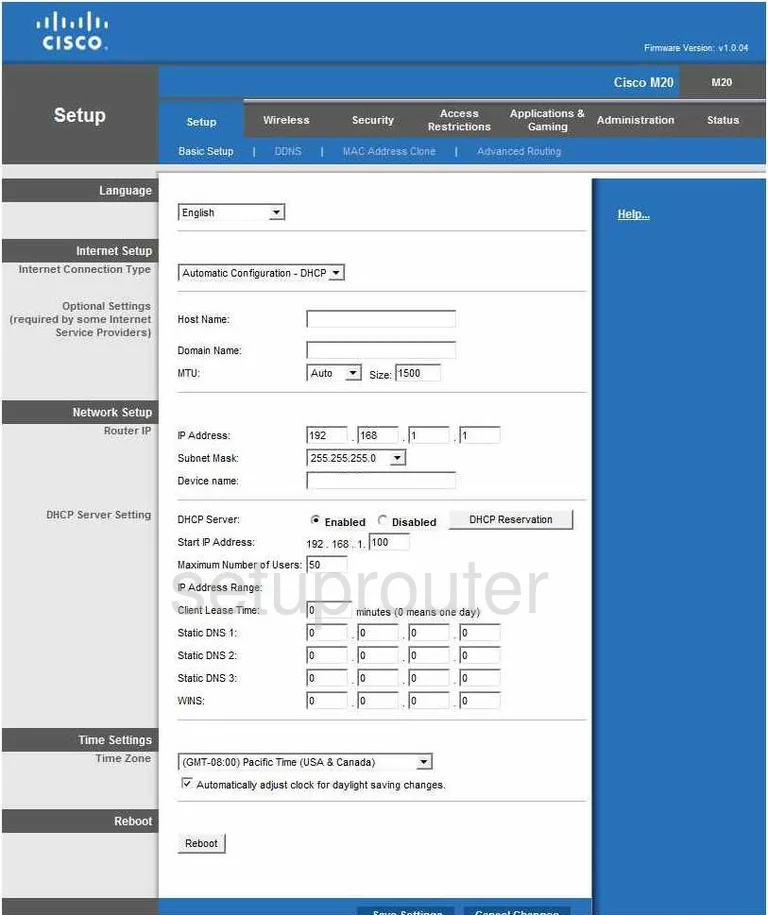 router setup