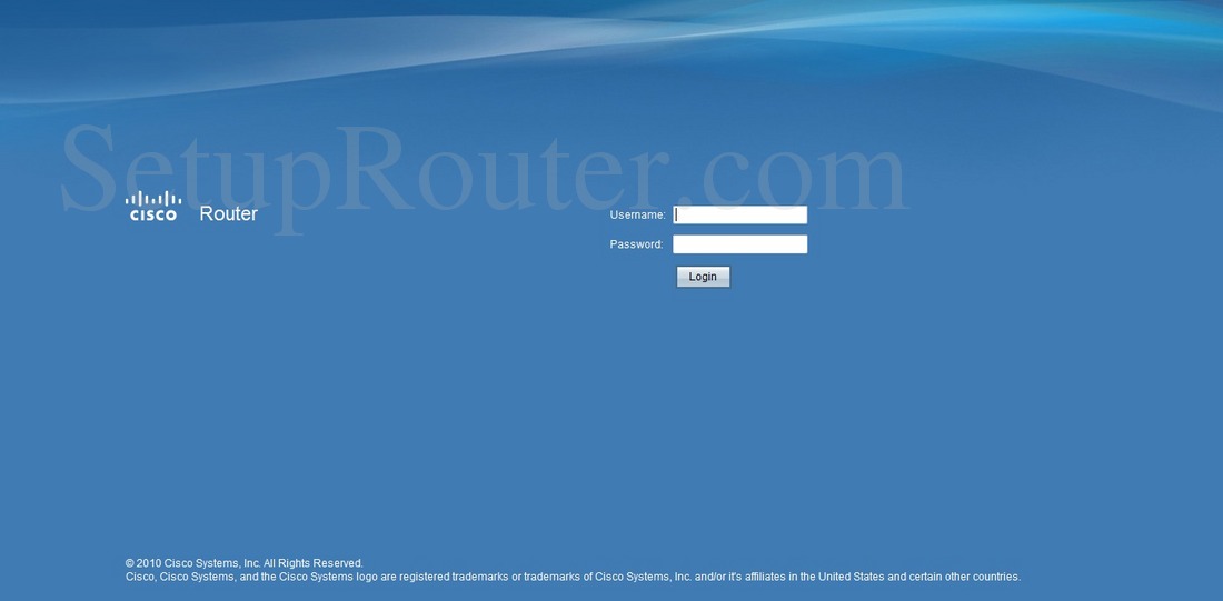 Cisco RV042G Screenshot Login