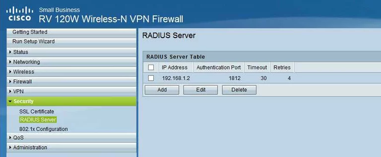 router radius server