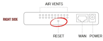 router reset factory settings