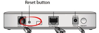 router reset factory settings