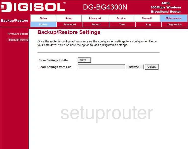 router backup and restore