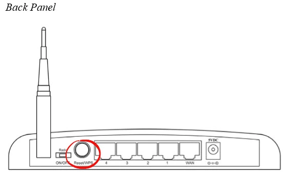 router reset factory settings