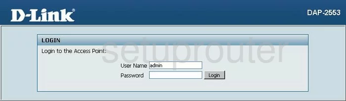 router login screen