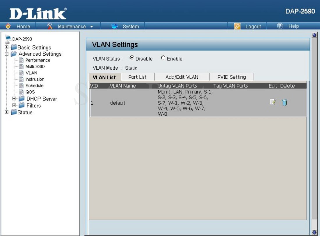 D link роутер настройка vlan