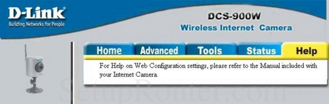 Dlink DCS-900W Screenshot Help