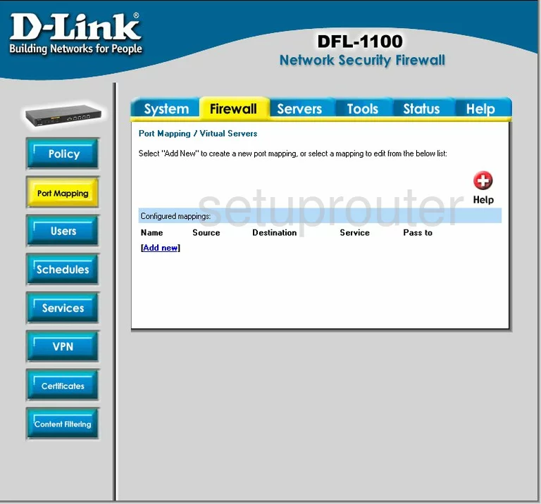 router port mapping