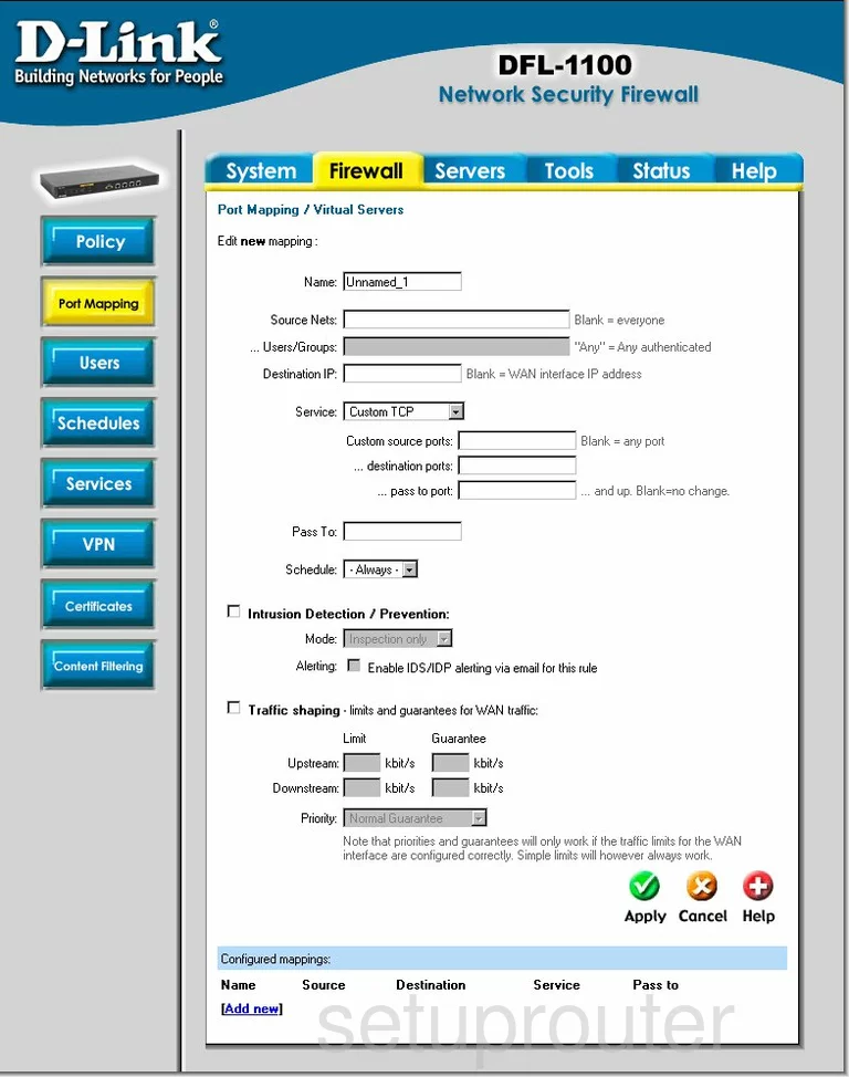 router port mapping