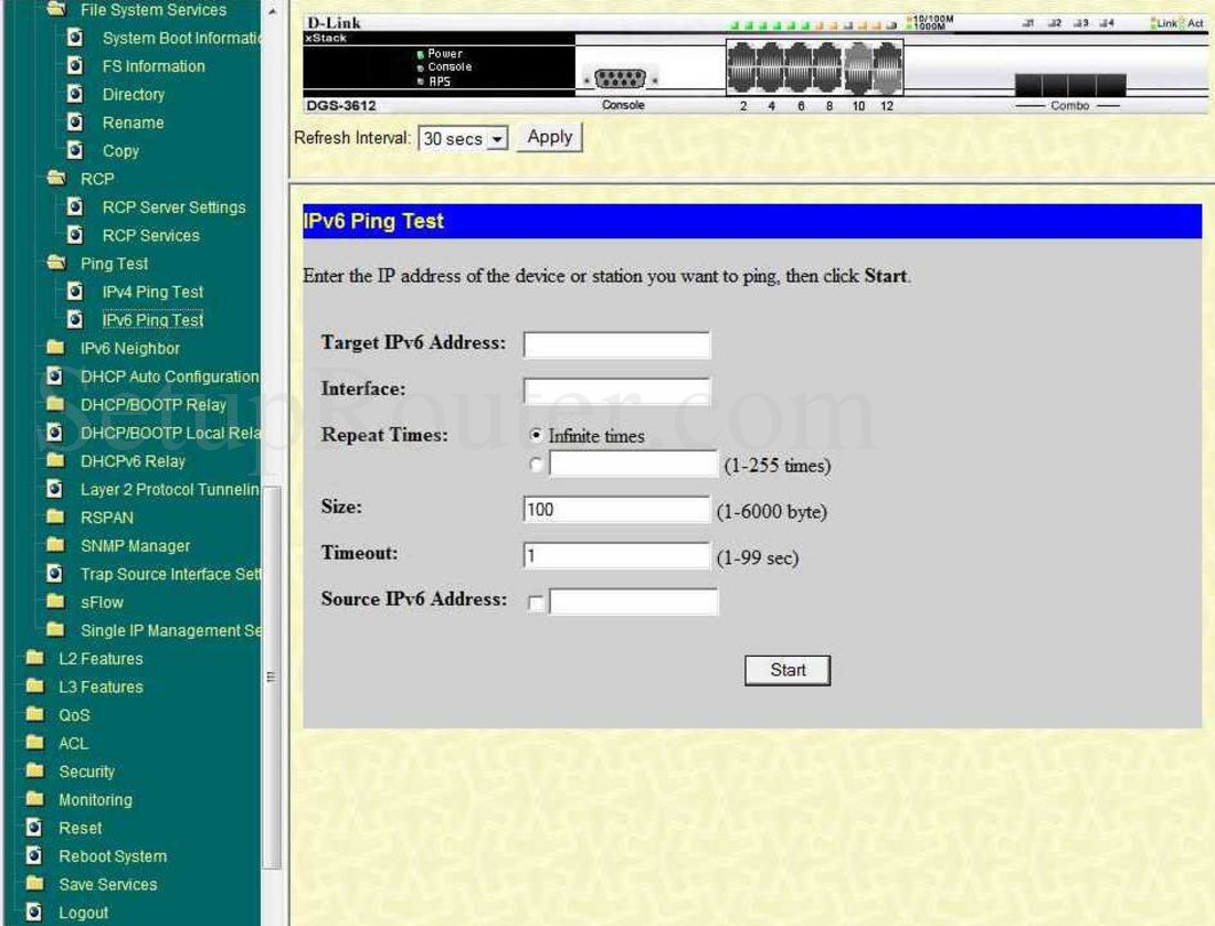 New DES-3612 Test Tutorial