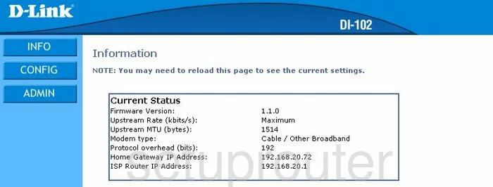 router status mac address internet IP