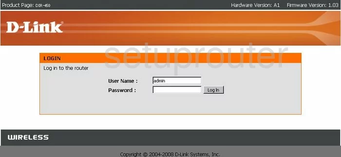 router login screen