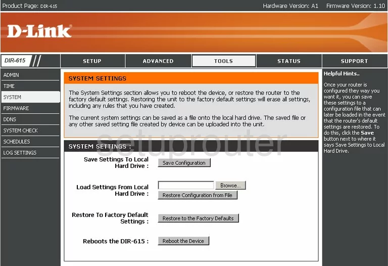 router status mac address internet IP