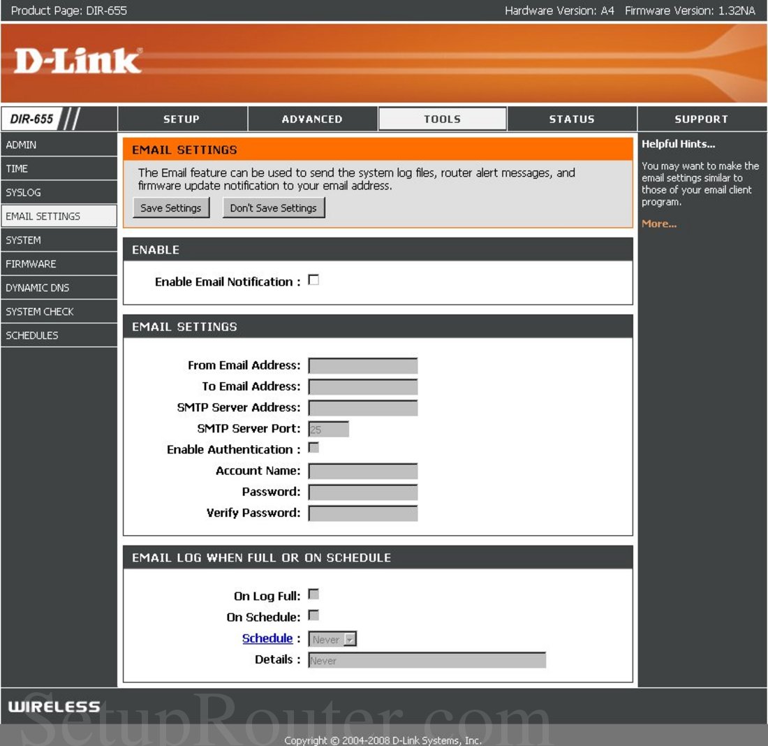 Настройка роутера d link dir 655