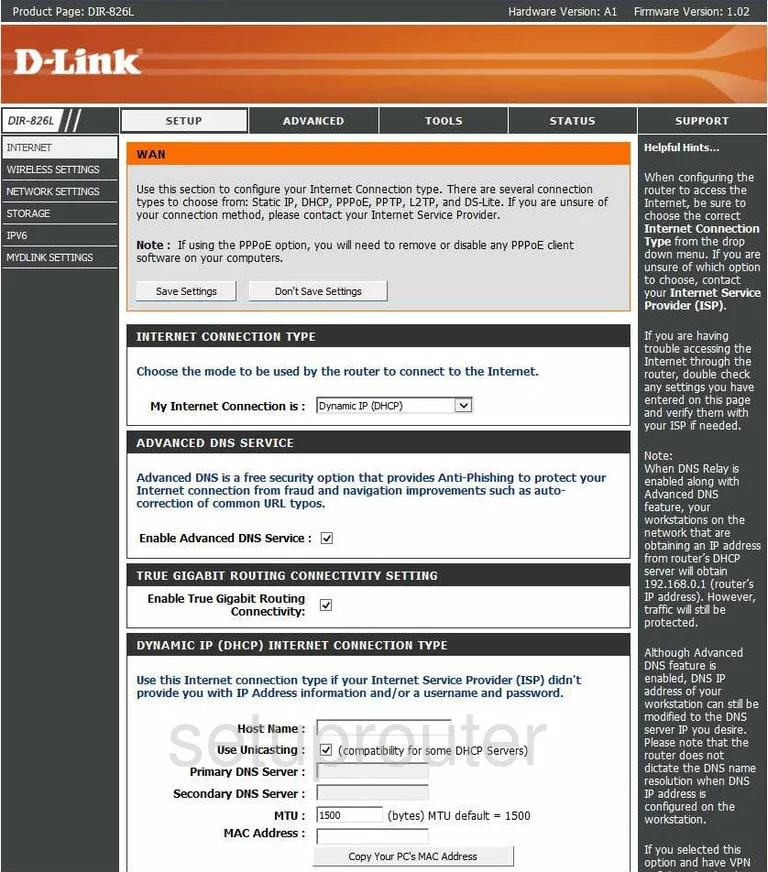 router wan setup