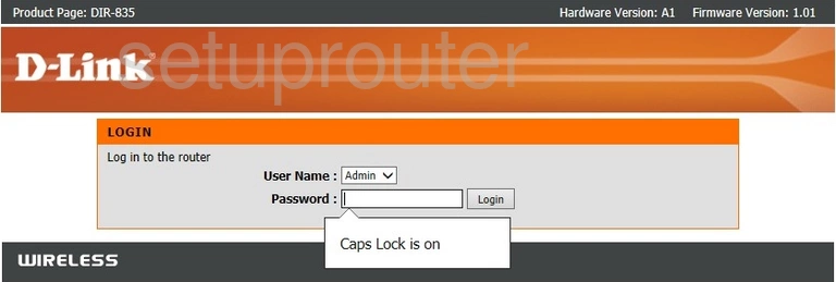 router login screen