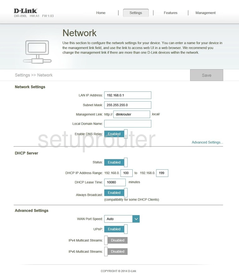 router IP address lan home network