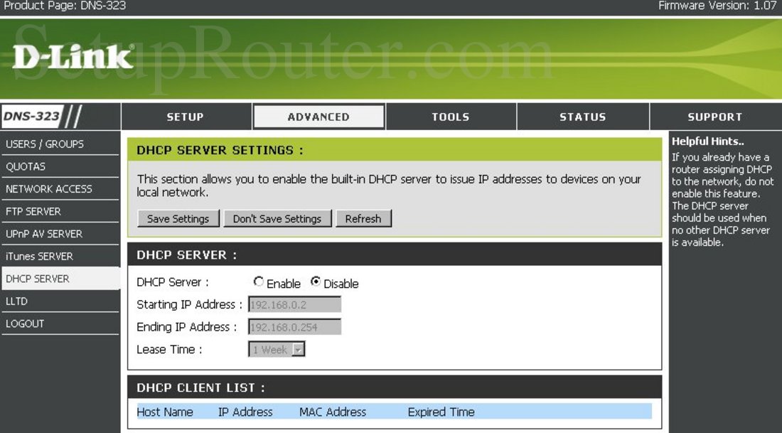 Dns 323 alt f установка