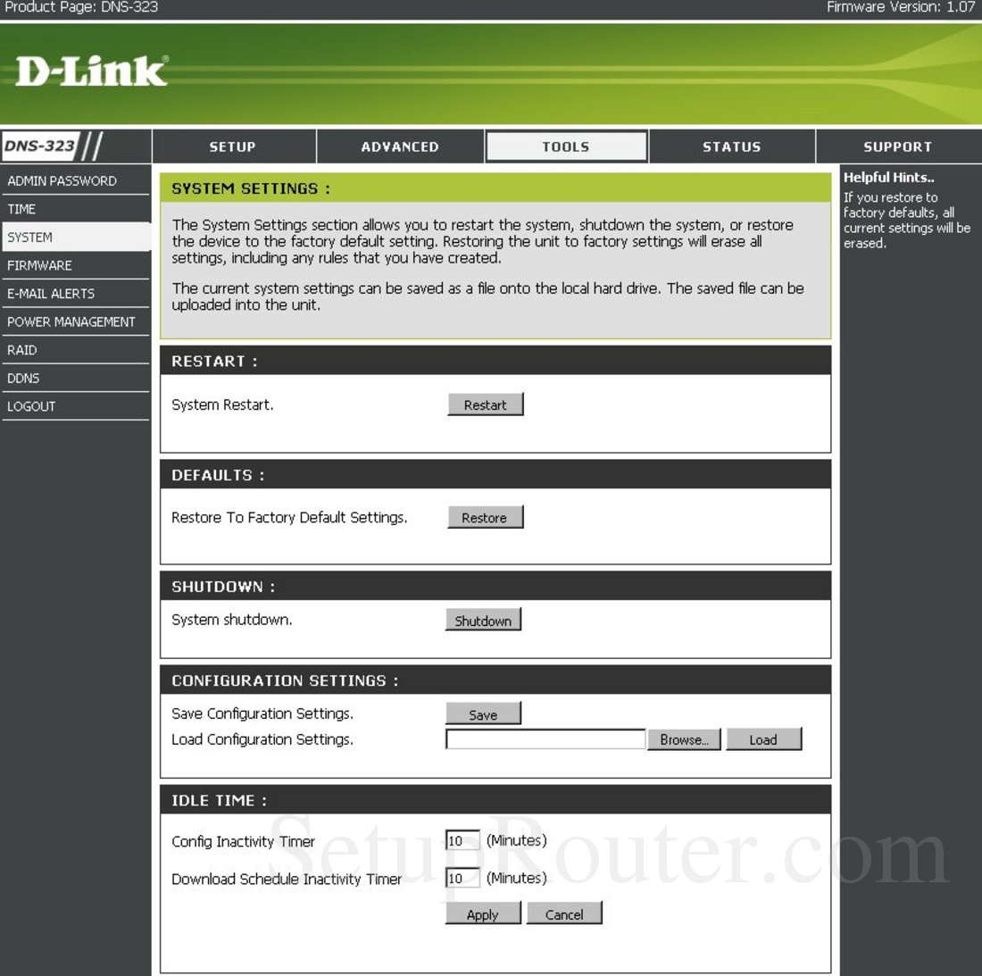 Dns 323 alt f установка