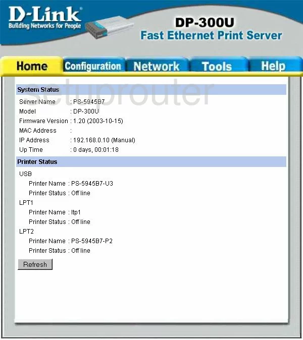 router status mac address internet IP