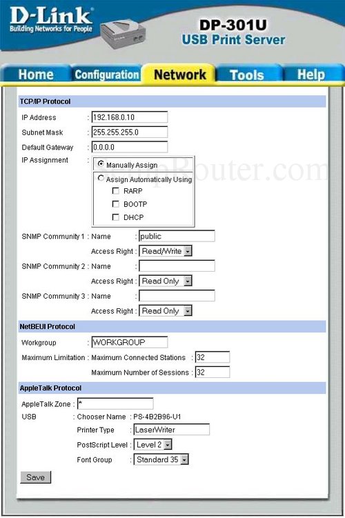 D-link dp-301u user manual download