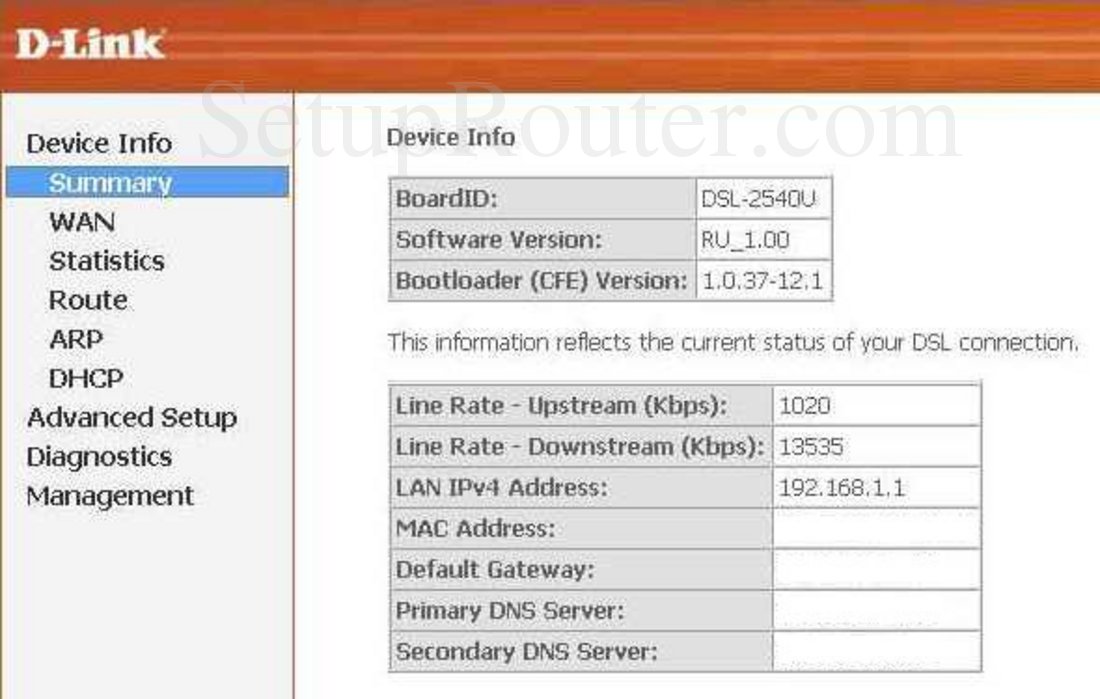 D link dsl 2540u настройка проброса портов