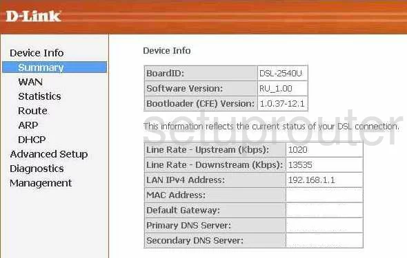 router status mac address internet IP