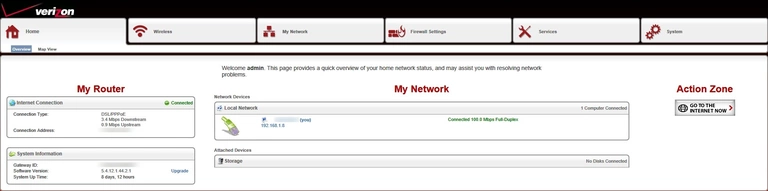 router status mac address internet IP