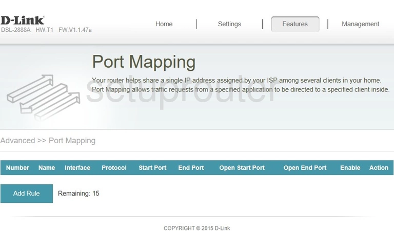 router port mapping