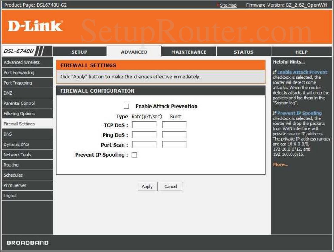 D link dsl 6740u настройка