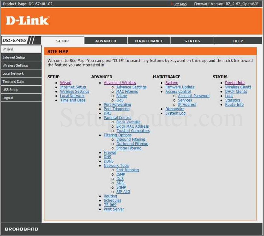 D link dsl 6740u настройка