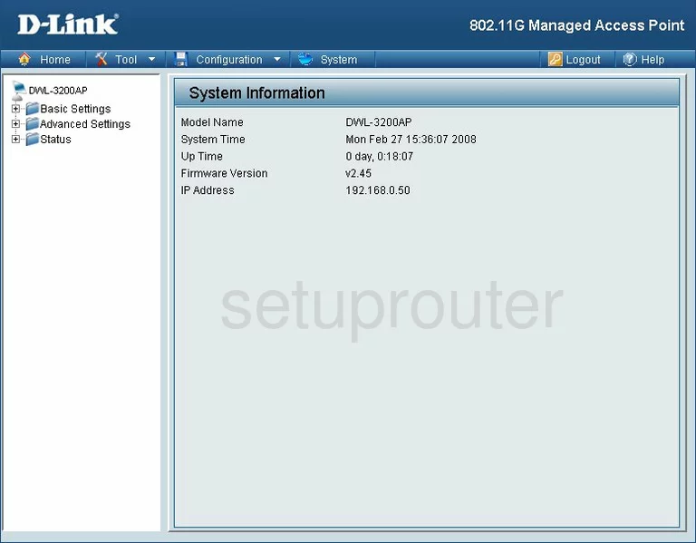 router status mac address internet IP